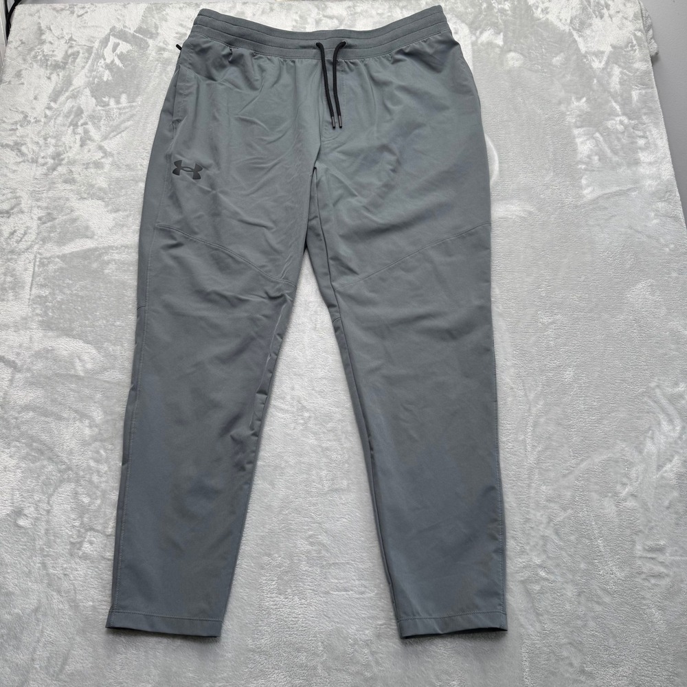 Under Armour Pants Mens 2XL Gray 1373863 Sportstyle Elite Joggers Athletic Train